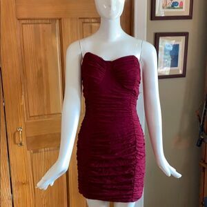 Day & night burgundy  dress